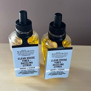 New Two Bath Body Works Clean House Vibes Dazzling Citrus Wallflowers Refills